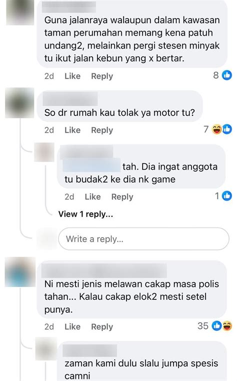 Tak Pakai Helmet Di Stesen Minyak Individu Tak Puas Hati Polis