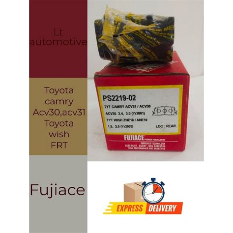 PS2219 Toyota Camry ACV 40 Acv 50 Asv51 Rear Disc Brake Pad Fujiace