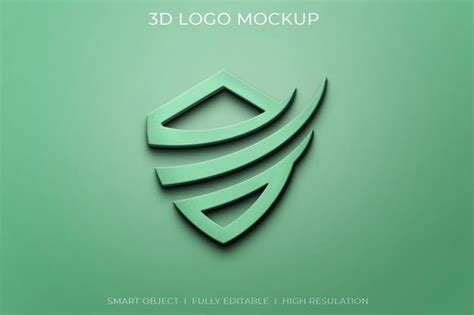 Free 3d Logo Mockup Psd Creativebooster