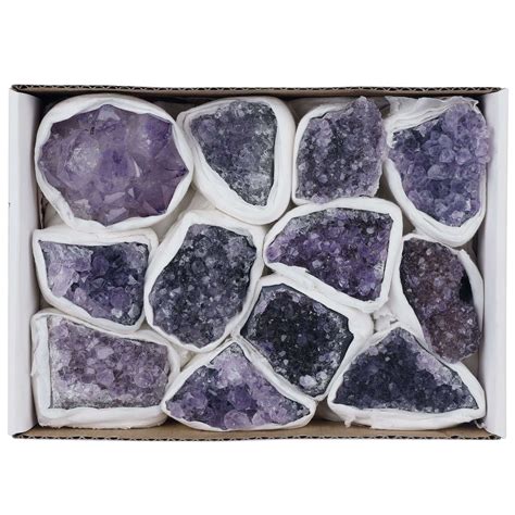 Mini Box Amethyst Cluster Wholesale Bulk Crystals Crystal Gifts