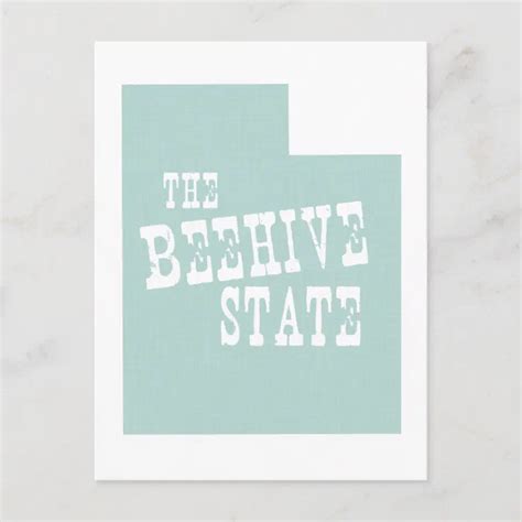 Utah State Motto Slogan Postcard | Zazzle