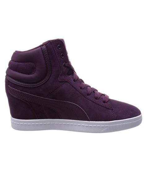 Puma Puma Vikky Wedge Sneakers Purple Casual Shoes Buy Puma Puma