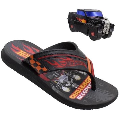 Chinelo Infantil Hot Wheels Super Racer Mochila Shopee Brasil
