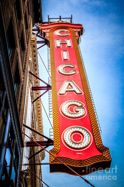 Chicago Theater Sign Picture Photograph By Paul Velgos Fine Art America