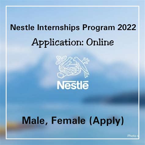 How To Apply For Nestle Internship Program 2022 Apply Now