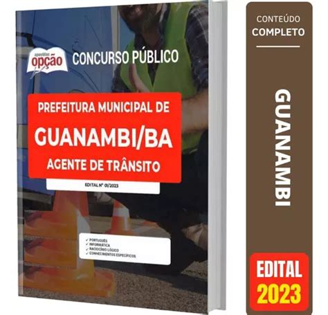 Apostila Concurso Guanambi Ba 2023 Agente De Trânsito Mercadolivre