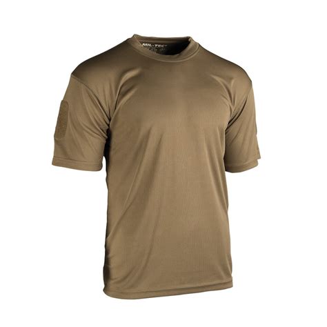 MIL TEC Tactical QUICK DRY T Shirt COYOTE Army Surplus MILITARY RANGE