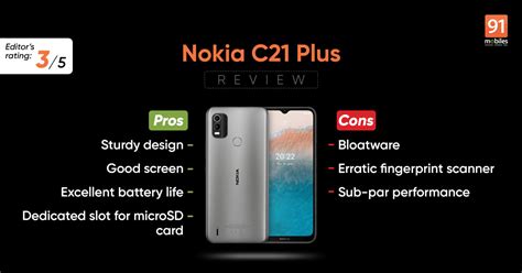 Nokia C21 Plus Review Pros And Cons Verdict 91Mobiles