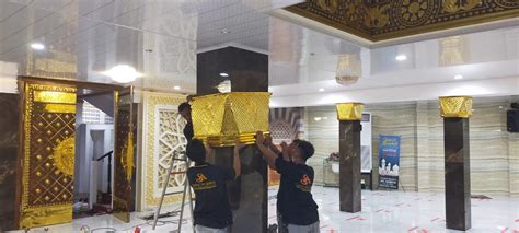 Sabuk Mahkota Tiang Masjid Model Nabawi Kerajinankuningan