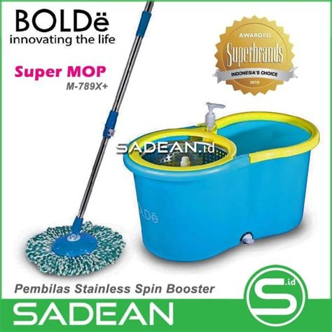 Jual Alat Pel Lantai Bolde Super Mop M X Original Stainless Basket