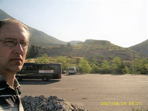 Parking for the visitors of ancient acropolis of Mycenae
