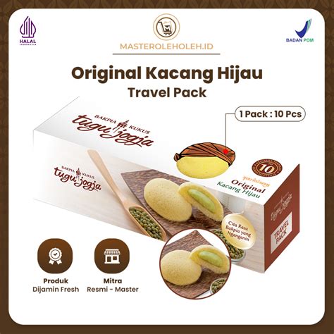 Jual Bakpia Kukus Tugu Jogja Original Kacang Hijau Travel Pack Isi