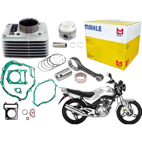 Kit Cilindro Metal Leve Biela Junta Ybr 125 2007 Submarino