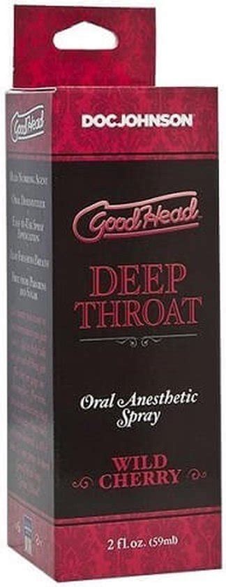 Doc Johnson Good Head Deep Throat Spray Wild Cherry 59 Ml Bol