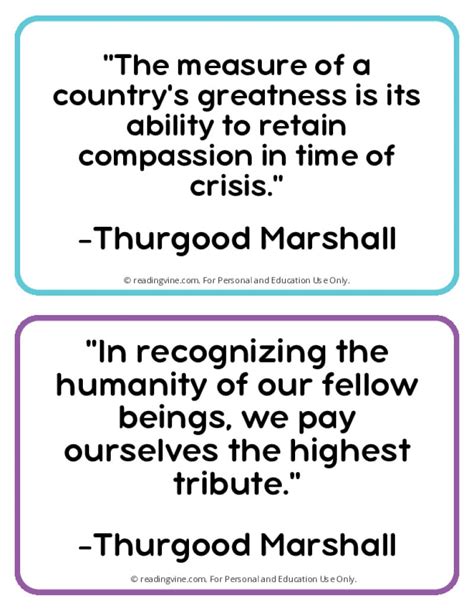 Thurgood Marshall Quotes | Free, Printable PDF Posters