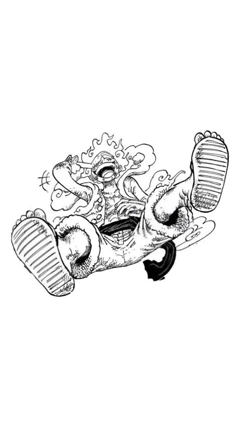 Luffy Gear 5 - One Piece Tattoo Sketch