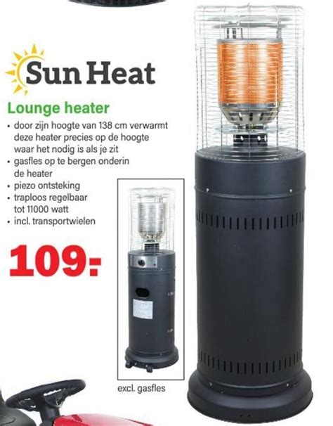 Sun Heat Lounge Heater Aanbieding Bij Van Cranenbroek