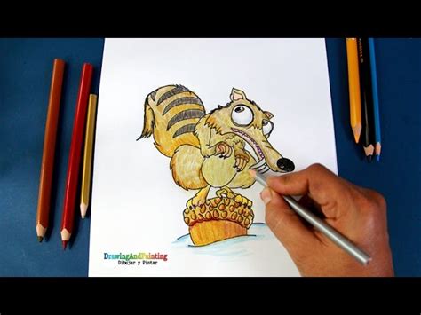 How To Draw Scrat Ice Age C Mo Dibujar A Scrat La Era De Hielo