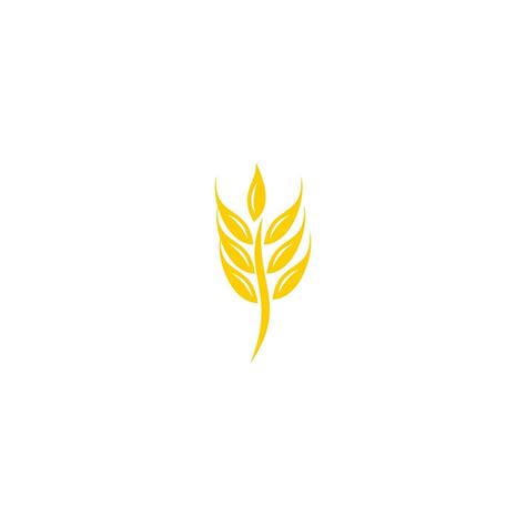 wheat stalk logo design 16023133 Vector Art at Vecteezy