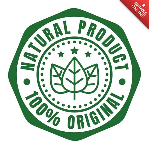 Plantilla De Dise O De Logotipo De Producto Natural Modelo De Dise O