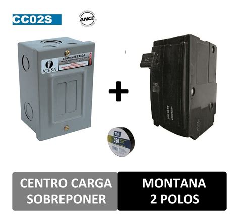 Centro De Carga Igesa 1 Pastilla Termomagnética 2 Polos MercadoLibre