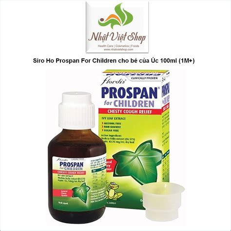 Siro Ho Prospan For Children Cho Bé Của Úc 100ml 1m