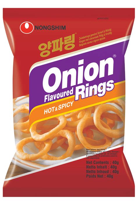 Onion Flavoured Rings Hot And Spicy Nongshim