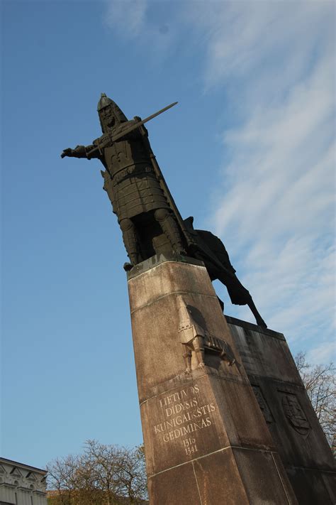 Gediminas Monument In Vilnius