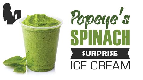 Popeyes Spinach Surprise Ice Cream Recipe Made Using A Vitamix Or