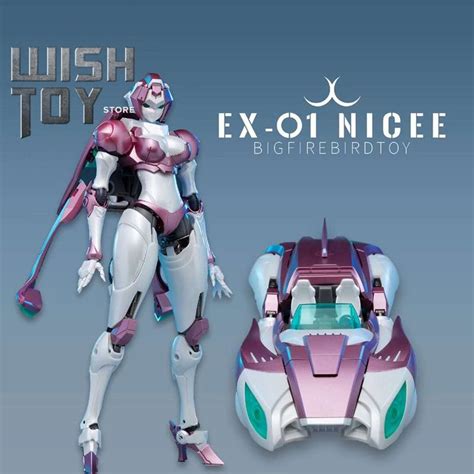 2020 Transformation Robot Nicee Arcee Ex01 Ex 01 Big Firebird G1 Rouge