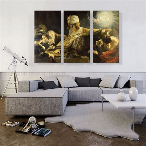 Artcanvas Belshazzar S Feast On Canvas Pieces By Rembrandt Van