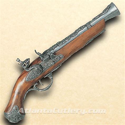 18th Century British Flintlock Blunderbuss Pistol - Guns