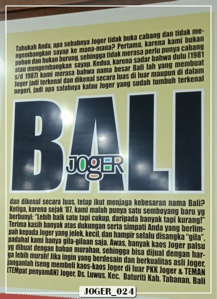 Cekiber Cerita Kita Bersama Dari Pabrik Kata Kata Joger Bali