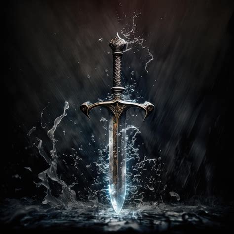 Premium Photo Sword With Life Drain Energy Coming Out Weapon Image