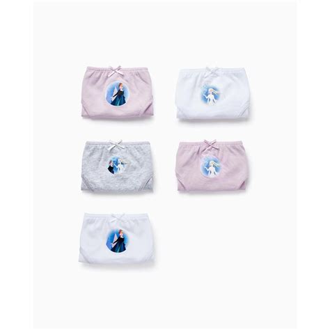 Pack De 5 Culottes En Coton Pour Fille Frozen Ii Frozen Multicolor