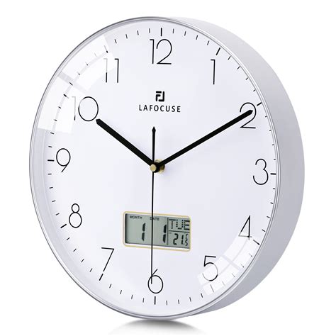 Buy Lafocuse Silent Kitchen Wall Clock With Date And Day Temperature