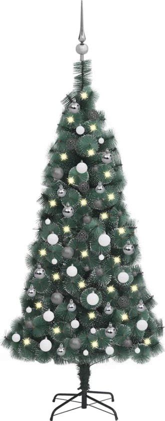 Prolenta Premium Kunstkerstboom Met LED S En Kerstballen 150 Cm PVC