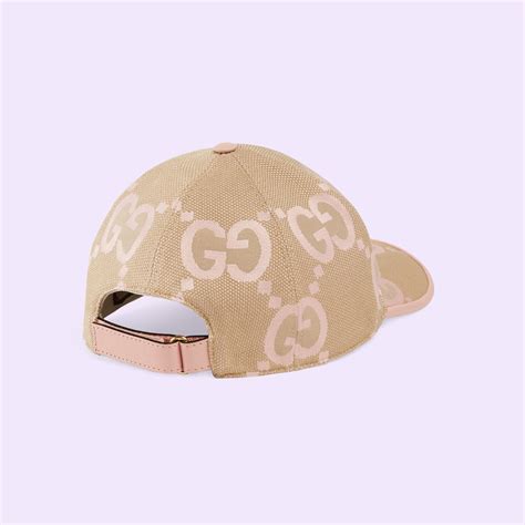 Casquette Gg Jumbo En Toile Beige Et Rose Gucci Fr