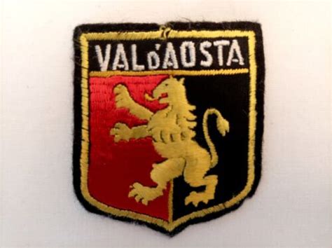 VAL D AOSTA Écusson en feutrine brodée Vallée d Aoste Italie 5 cm x