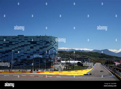 Mercedes Amg F W Leads Team Mate Lewis Hamilton Hi Res Stock