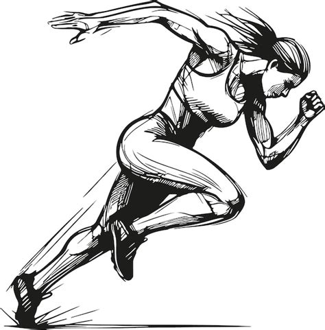 Athlete Sketch Vectors And Illustrations For Free Download Freepik