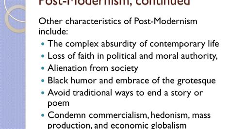 Postmodernism Literature