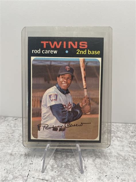 1971 Topps 210 ROD CAREW MINNESOTA TWINS 2ND BASE HALL OF FAMER CHECK