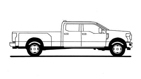 How To Draw A Ford F 450 Truck Step By Step Youtube