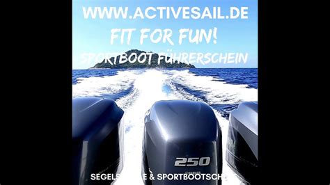 Fit for fun holt Euch Euern Sportbootführerschein Bootsführerschein