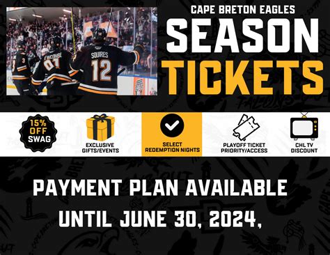 2024-2025 Eagles Season Tickets Available Now! - Cape Breton Eagles