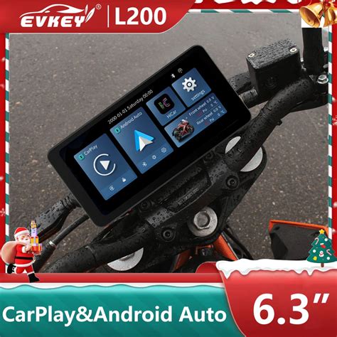 Evkey Portable Gps Navigation Motorcycle Waterproof Carplay Display