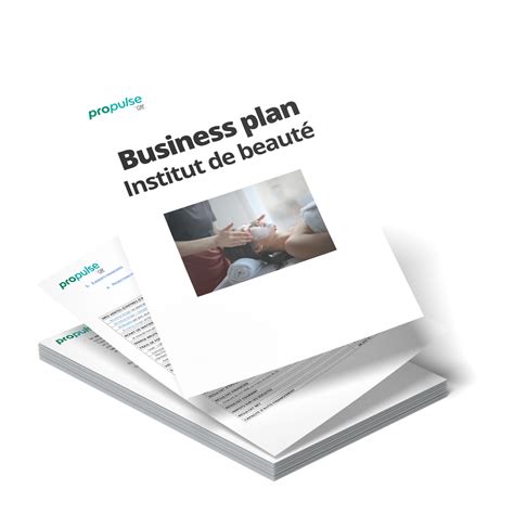 Business Plan Institut De Beauté Modèle Et Conseils