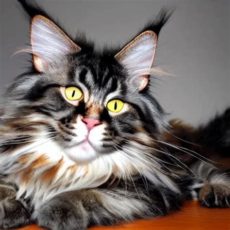 Really Big And Cute Maine Coon Cat Stable Diffusion Openart