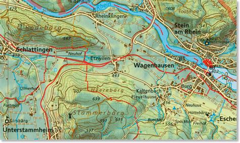 Schaffhausen Map - Switzerland